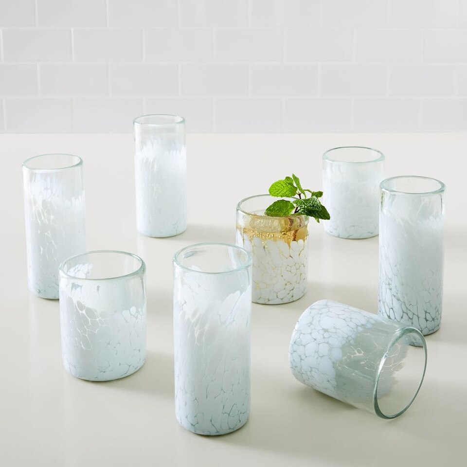 Recycled Mexican Confetti Glassware West Elm UK